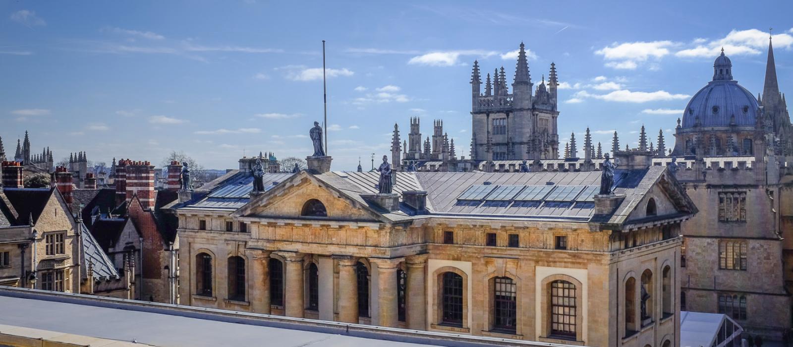Bodleian Library from the Weston Library roof terrace